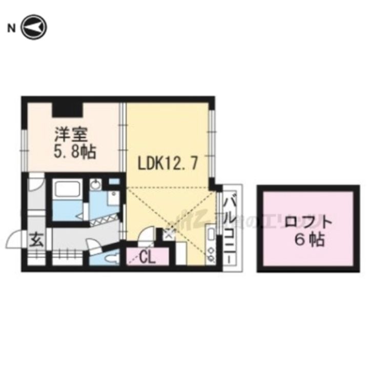 HEIGHTS6地蔵202の間取り