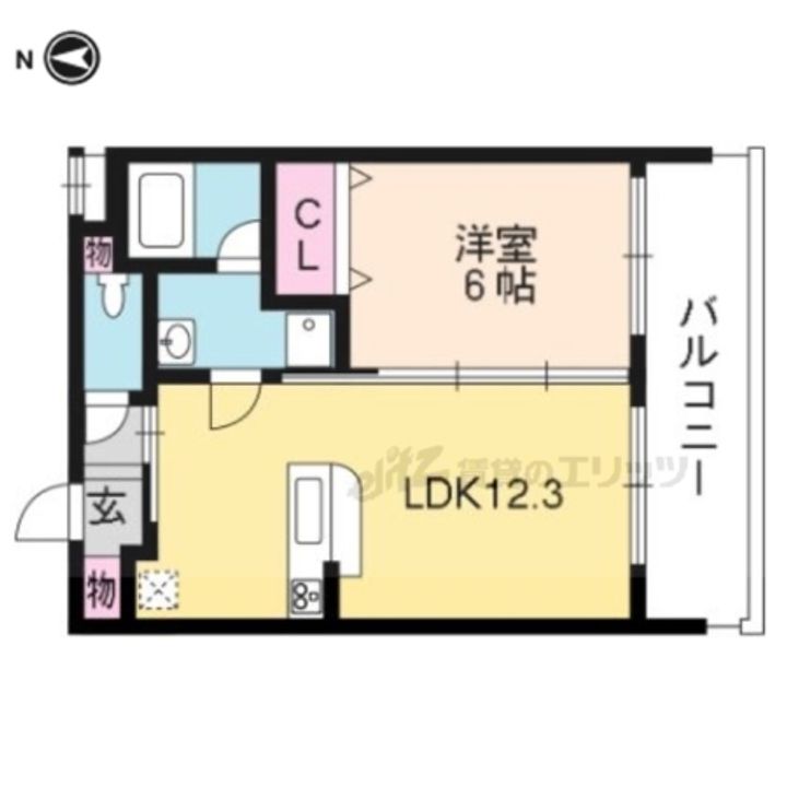 クオリア花園403の間取り