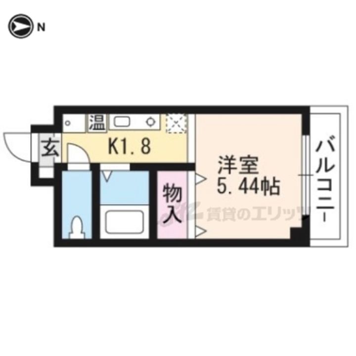 オークビレッジ長等302の間取り