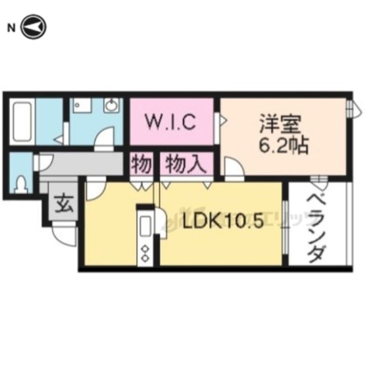 ラ・クール北山202の間取り