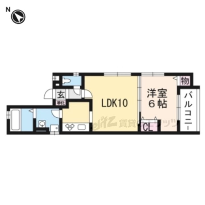 アンクル五条大橋101の間取り