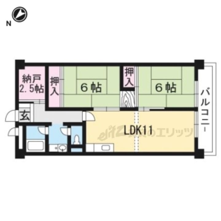 守山アーバンライフ806の間取り