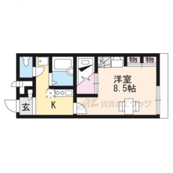 レオパレス唐崎ヶ丘106の間取り