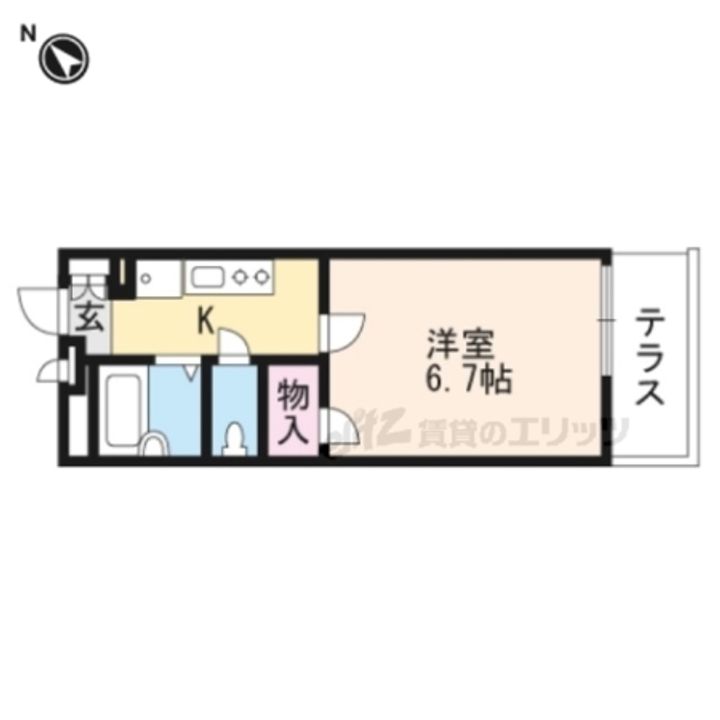 レオパレスカルム大津102の間取り