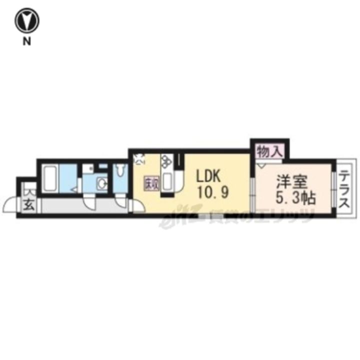 シャーメゾン柳八幡町302の間取り