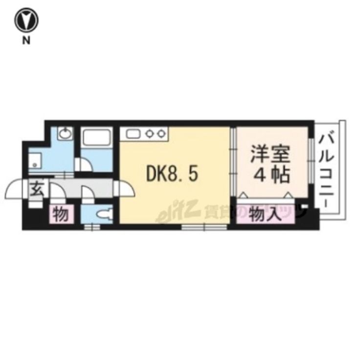 リビエール桃陵301の間取り