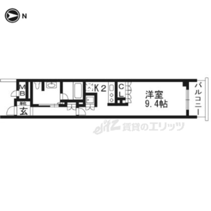リーガル京都烏丸東の間取り