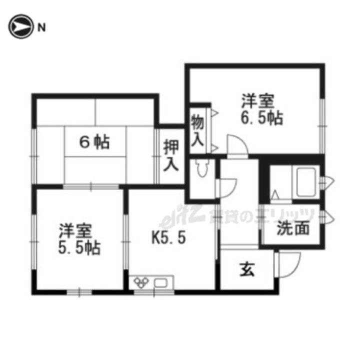 京都府京都市西京区大原野上里紅葉町(一戸建)の賃貸物件の間取り