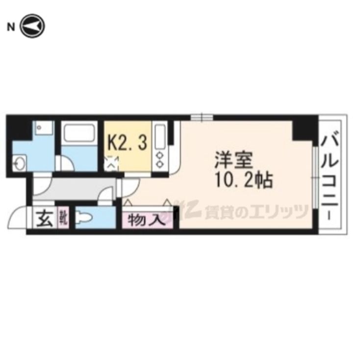 アリュール御池201の間取り