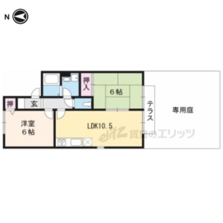 エーデルハイム千代川B棟の間取り