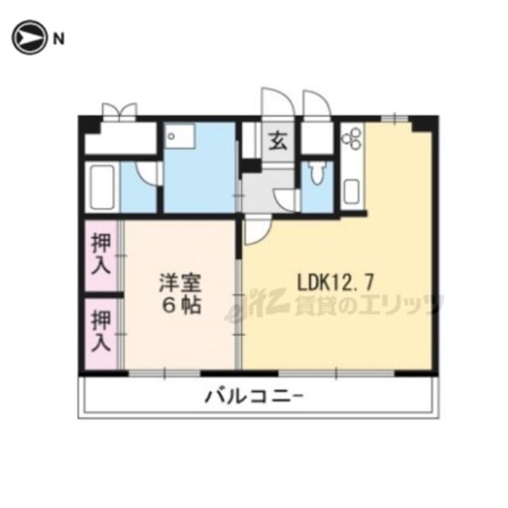 ジャスティ川島の間取り