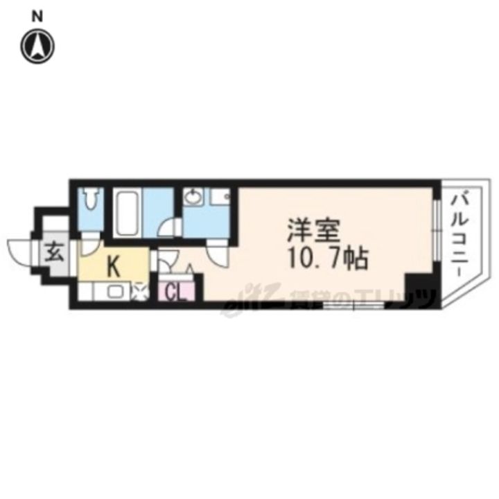 ロイヤルレジェンド西大津606の間取り