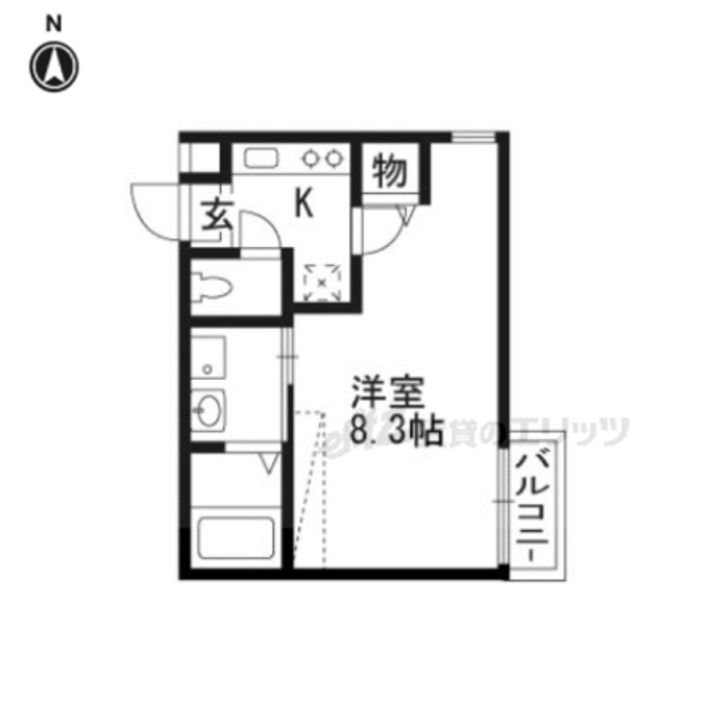 アークリード北野白梅町403の間取り