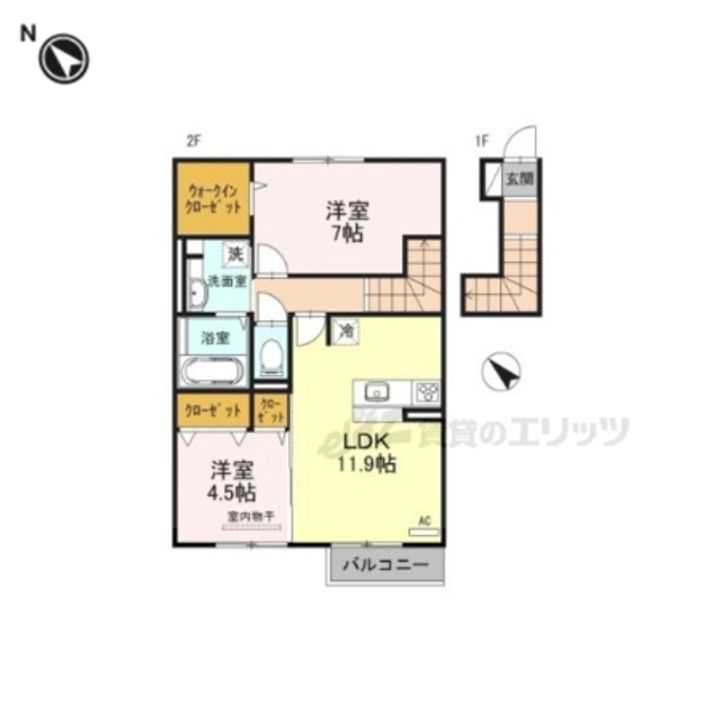 コンフォルタB棟202の間取り