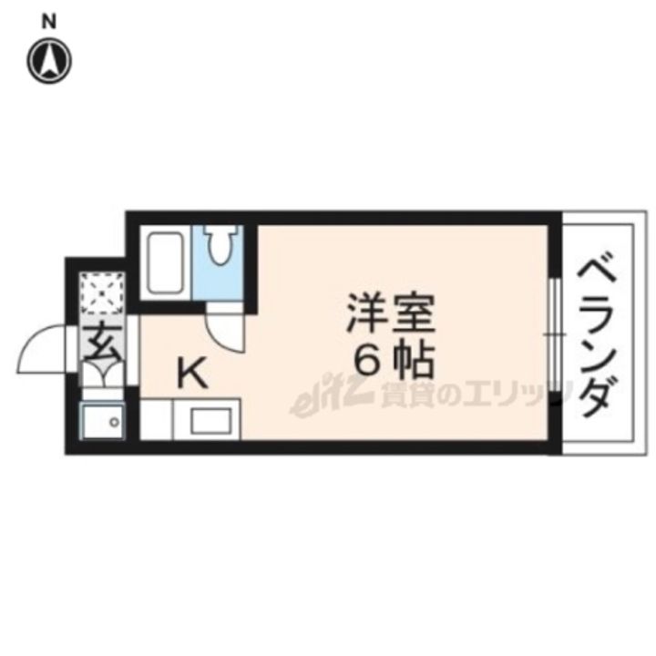 アザレアマンション306の間取り