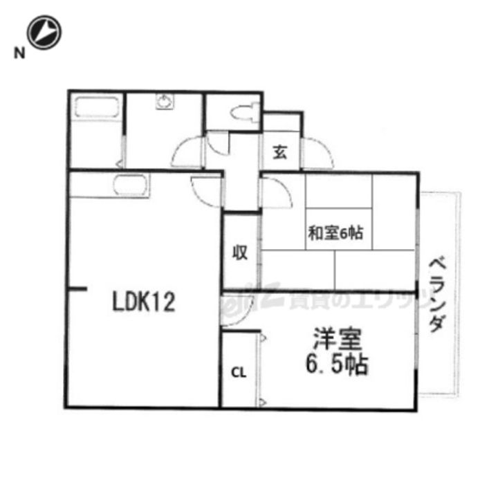グリーンタウンハタケヤマC棟の間取り