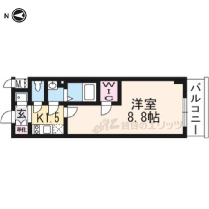 エスプレイス京都RAKUNANの間取り