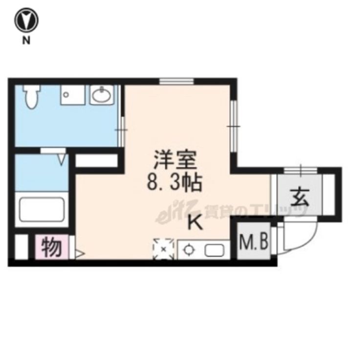 レヴィア東寺104の間取り