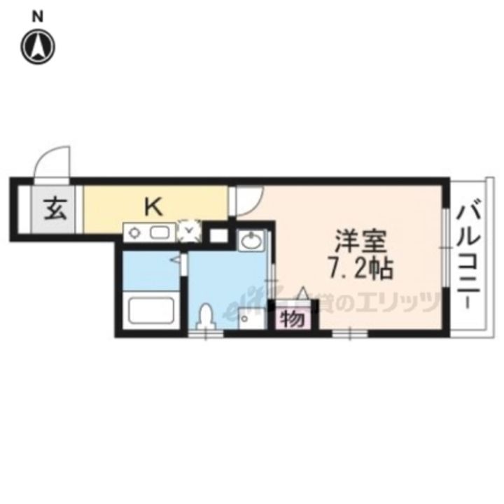 レヴィア東寺305の間取り