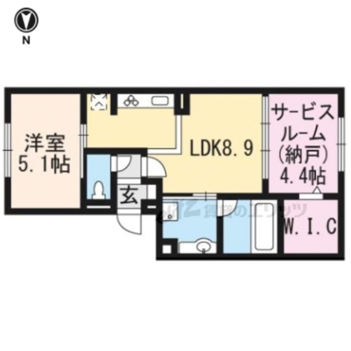 セジュール西賀茂の間取り