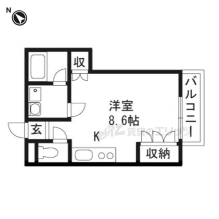 鷹飼マンションの間取り