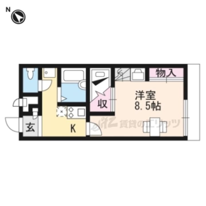 レオパレス日吉207の間取り