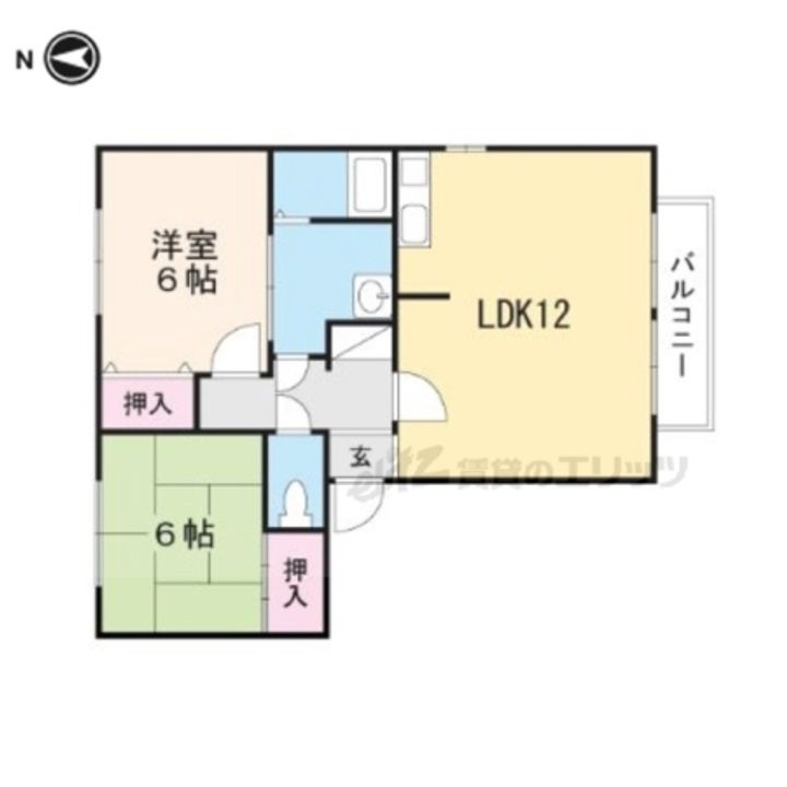 パークハイムA101の間取り