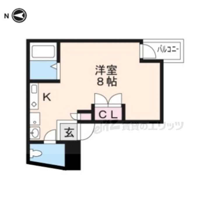 サンサーラ頼政塚301の間取り