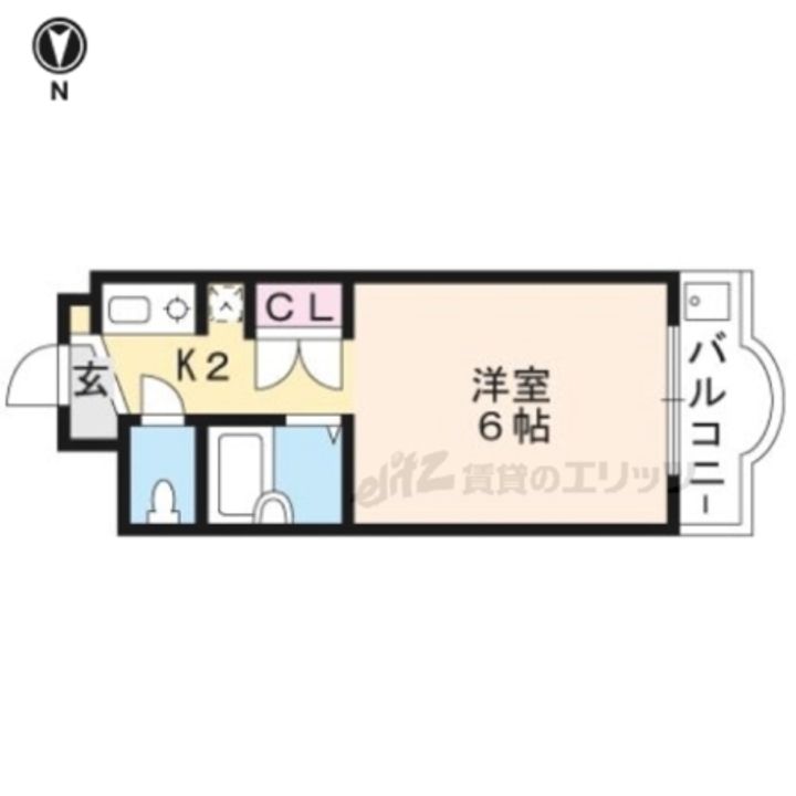 長曽ハイツ?3の間取り