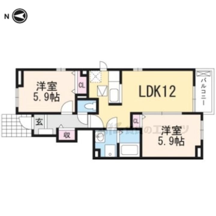 サンコート南新町の間取り