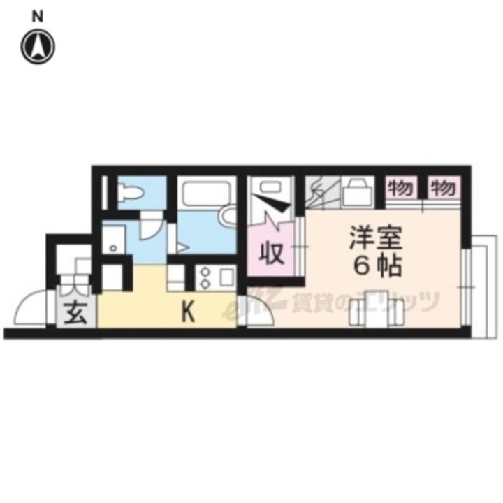 レオパレス篠山206の間取り