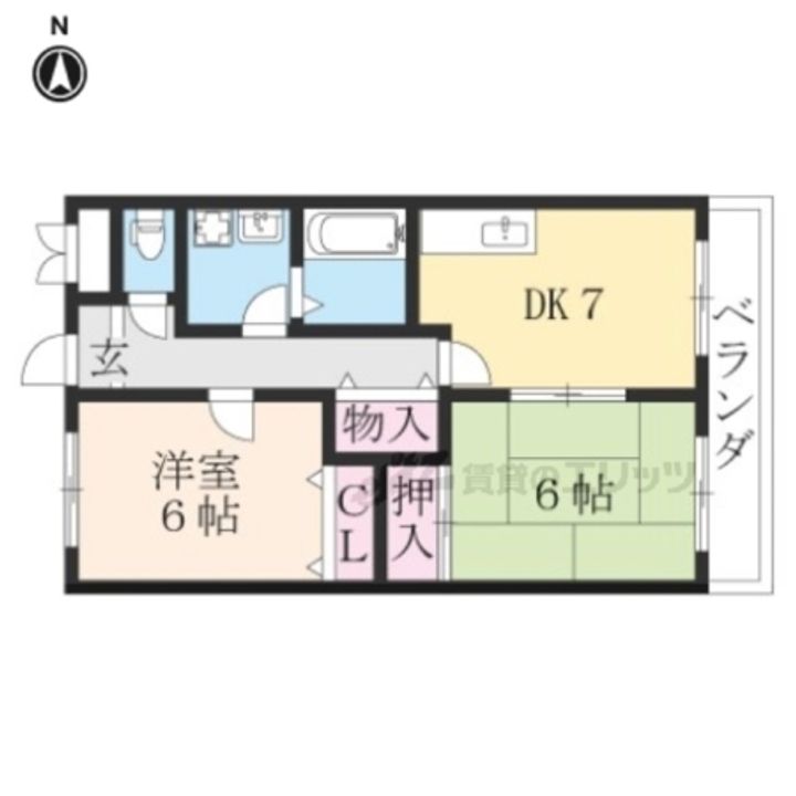 エクロール西前の間取り