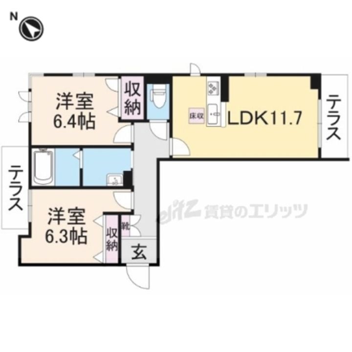 モンビジュー101の間取り