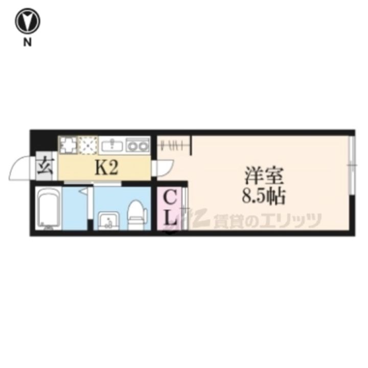 KAMO RIVER 清水五条204の間取り