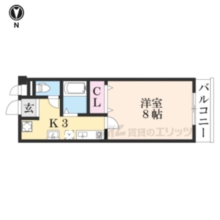 ヒューマンヒルズ?203の間取り