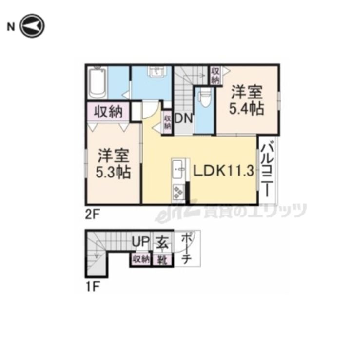 Villa ポプラ201の間取り