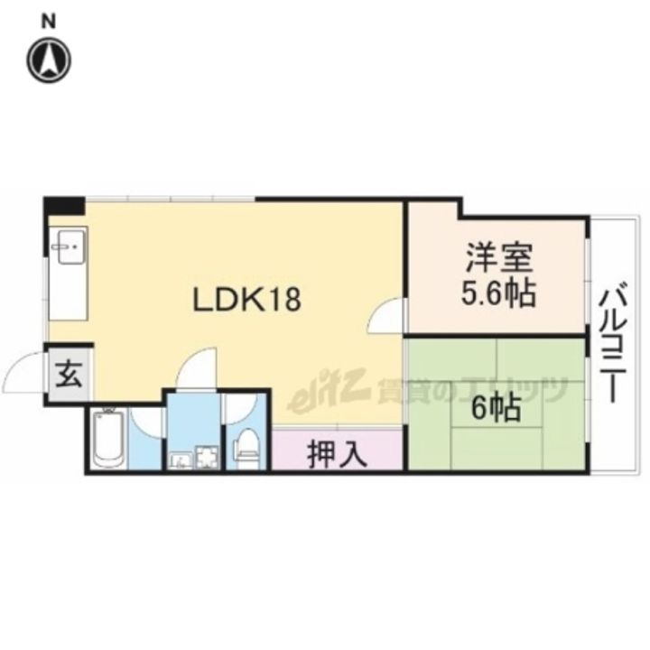 生駒レックスマンションの間取り