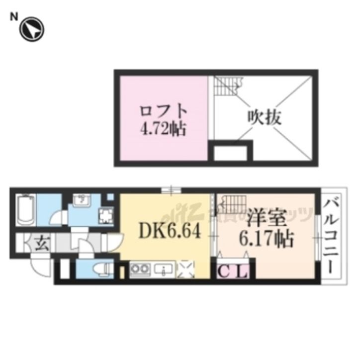 Monterosso京大前304の間取り