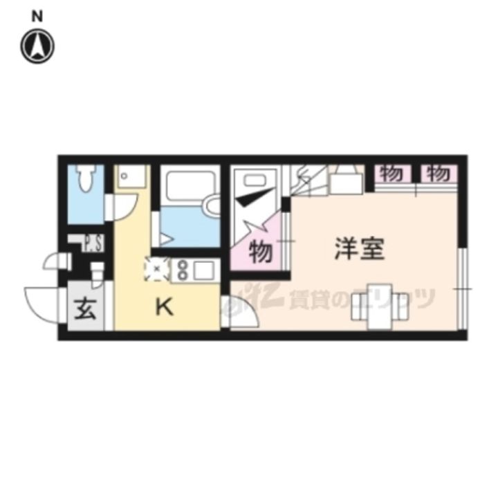 レオパレスめい203の間取り