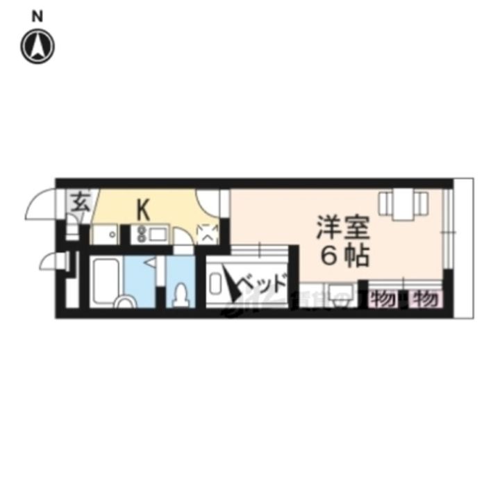 レオパレスリバートップの間取り