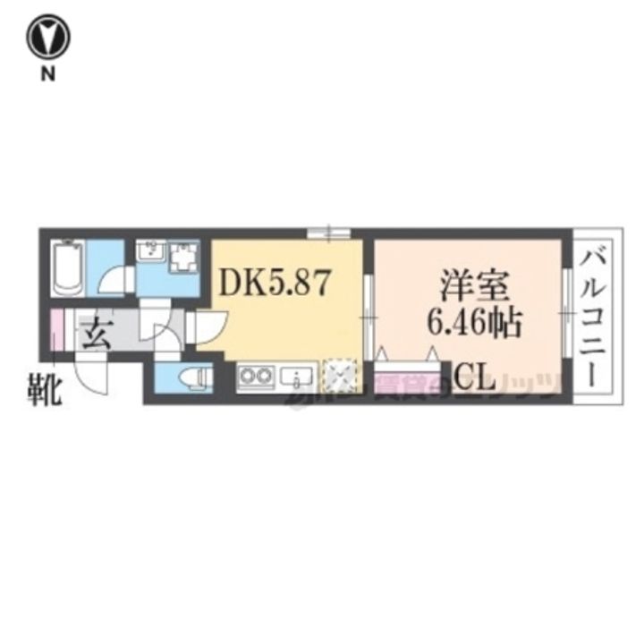 GRAMERCY二条城202の間取り