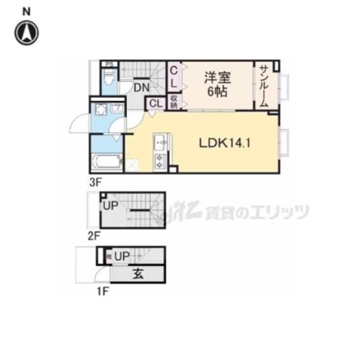 アネモスヒルズ天理?の間取り