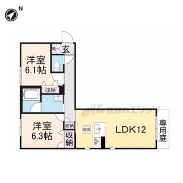 ボヌール メゾンの間取り