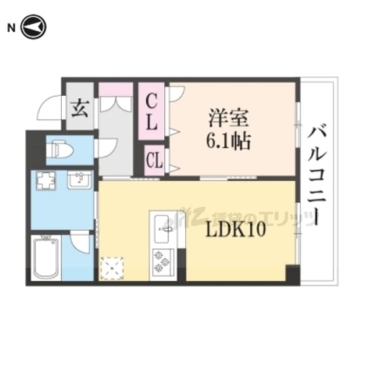 メゾン厨子奥302の間取り