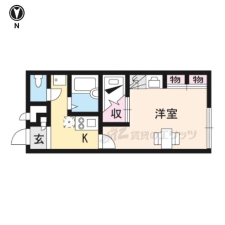 レオパレス曽我203の間取り