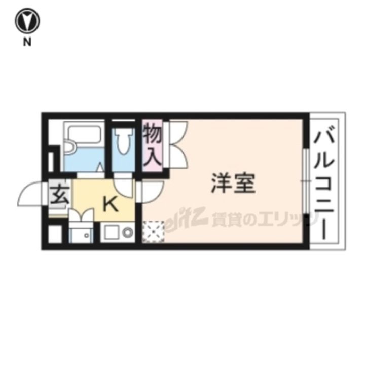 レオパレス関屋 308の間取り