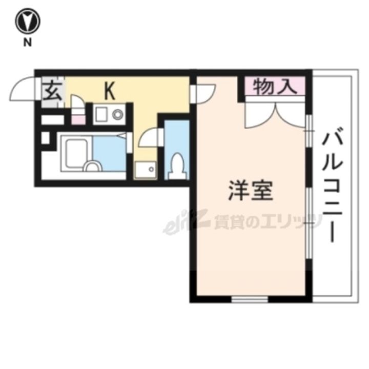 レオパレス関屋 301の間取り