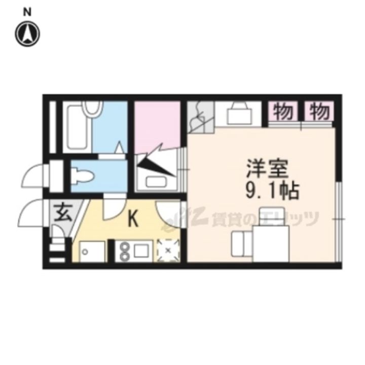 レオパレスシルフィード207の間取り