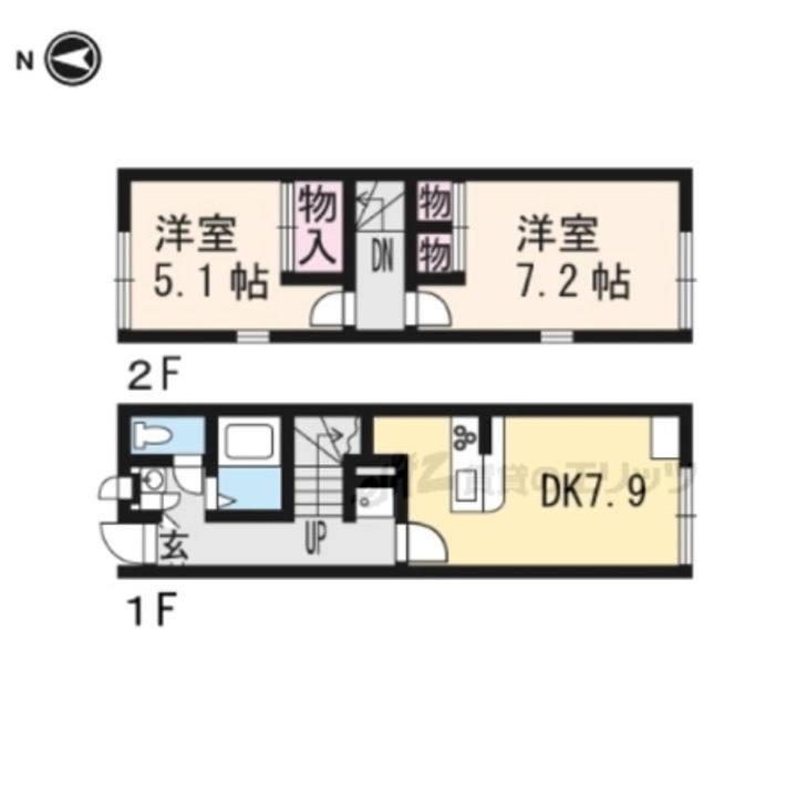 レオパレス南阪手110の間取り