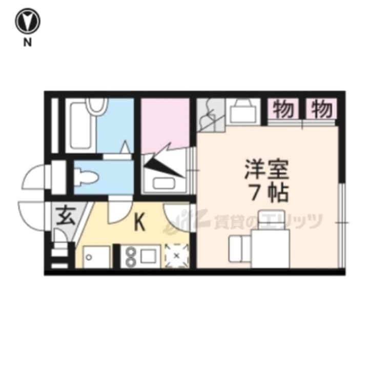 レオパレス城ノ内206の間取り